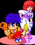 Goemon's ending featuring Pastel.