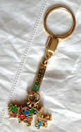 Keychain with three multicoloured Twipsy on the end