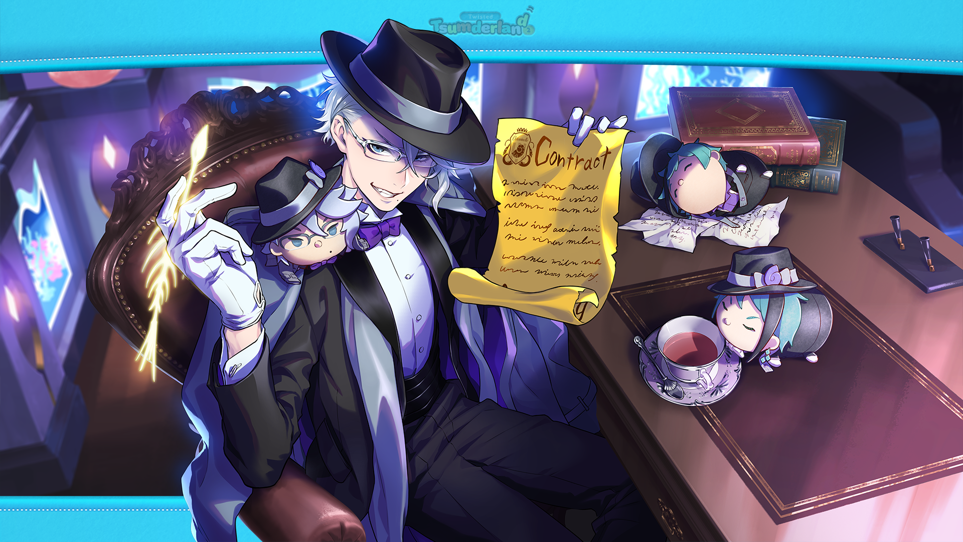PLATINUM 万年筆 TWISTED WONDERLAND 青 文房具・事務用品
