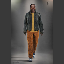 Concept art of John Doe with a long-sleeve jacket.[1]