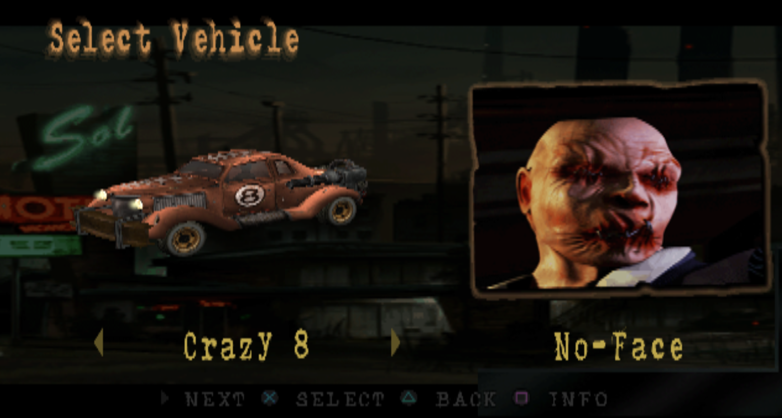 No-Face, Twisted Metal Wiki