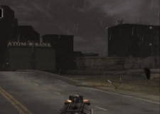 Downtown's disaster rolling and destroying one of the two destructable buildings.