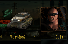 Warthog in the car selection screen.