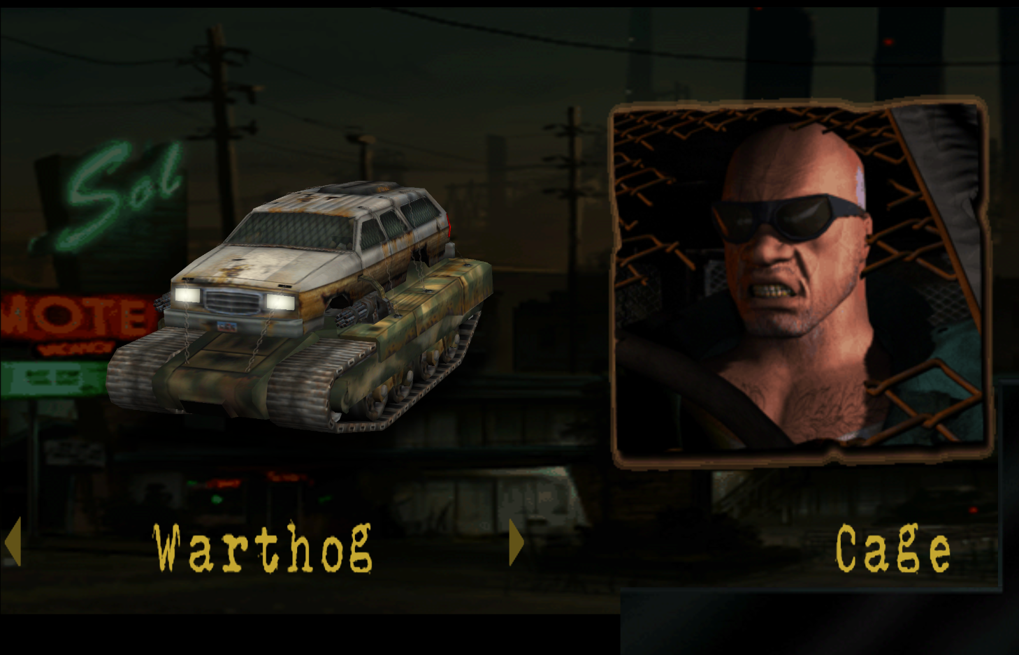 Warthog (Twisted Metal 2), Twisted Metal Vehicles