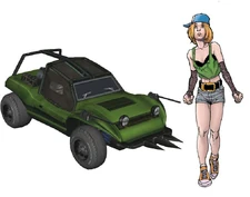 Grasshopper and its driver Krista.