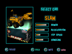 Twisted Metal - Small Brawl - Slam carsel