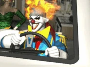 Sweet Tooth runs the RV off the cliff.