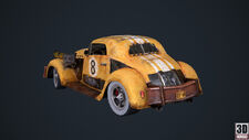 Back side of Crazy 8's model from Twisted Metal (2012).