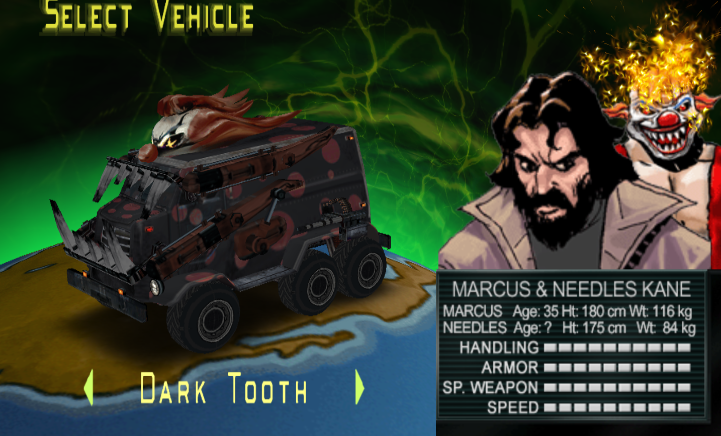 Twisted Metal Series - All Playable Vehicles 