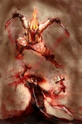 Concept of the battle between Sweet Tooth and Preacher by Ronald Panua