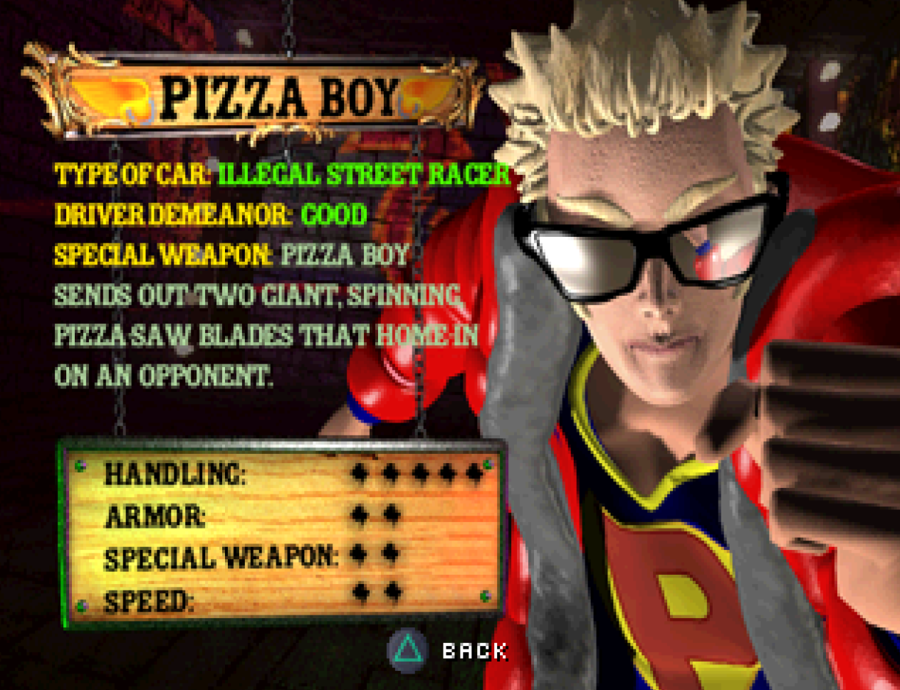 Twisted Metal 4 - Pizza Boy RAPIDFIRE 