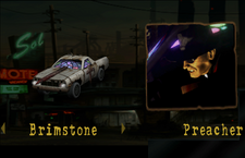 Brimstone in the car selection screen.