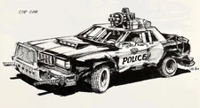 Concept art by Lee R. Wilson showing a different design for Outlaw (March 2000).[5]
