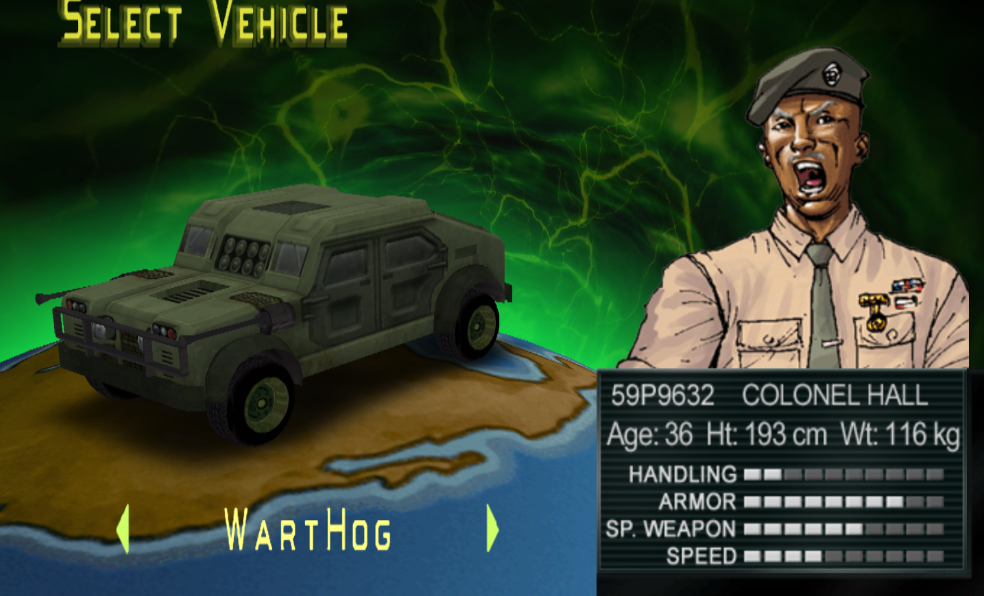 Warthog (Twisted Metal 2), Twisted Metal Vehicles