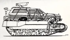 Concept art of White Knight by Lee R. Wilson. It would later be renamed to WartHog (June 2000).[1]