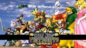 FNF SSB Melee Title