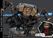 Pat and his mech, as drawn by Dashxero for the Hawken / Titanfall outro.