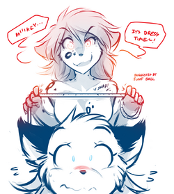 TwoKinds Gallery - Official Arts with tags: Laura, Mike, Reference
