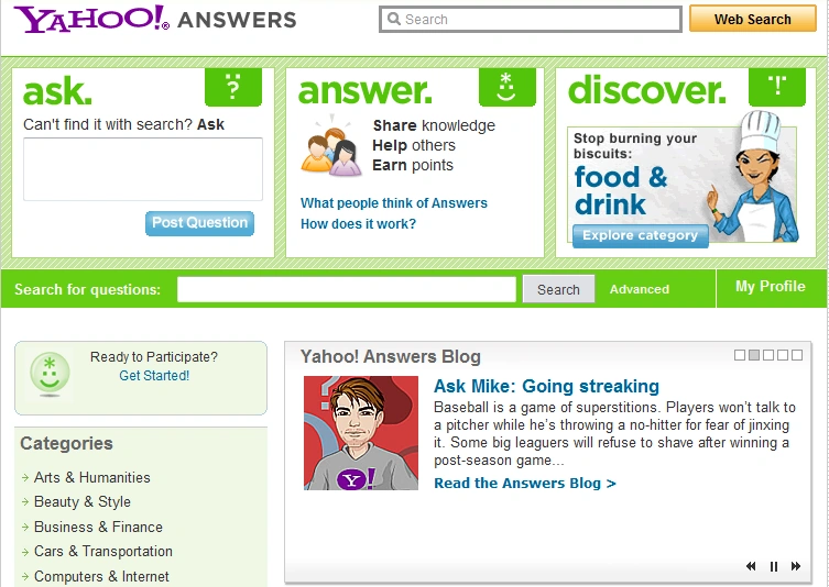 Ask for answers. Ask for answers