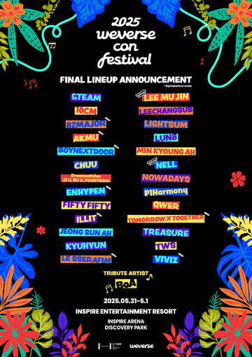 TOMORROW X TOGETHER Shines at 2025 Weverse Con Festival