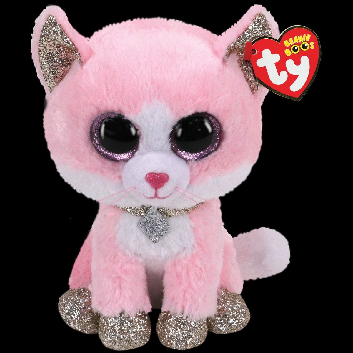 Ty Beanie Fiona The Pink Cat