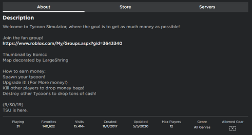 About Tycoon Simulator Tycoon Simulator Roblox Wiki Fandom - tycoon simulator roblox