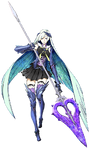 Primera ascensión de Lancer en Fate/Grand Order, ilustrado por Shirow Miwa.