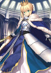 Saber Stage 3 in Fate/Grand Order, illustrated by Takashi Takeuchi.