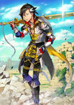 Tercera ascensión de Mandricardo en Fate/Grand Order, ilustrado por Ginka.