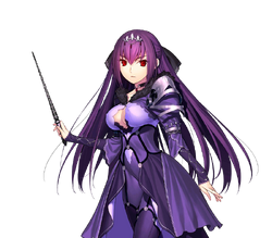 Manga de personagem brócolis platina grau destino/grande ordem rodízio  Scathach Skadi