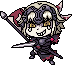 Avenger in Fate/Pixel Wars, illustrated by Riyo.