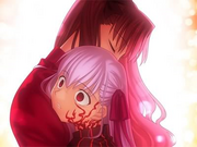 Rin abraza a Sakura