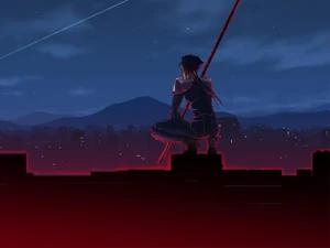 Лансер наблюдает за боем.