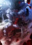 Cuarta ascensión de Berserker en Fate/Grand Order, ilustrado por Azusa.