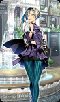 Heroic Spirit Travel Dress: Brynhild (英霊旅装: ブリュンヒルデ?) in Fate/Grand Order, illustrated by Shirow Miwa.