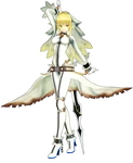 Saber's Costume "Virgin Bride" in Fate/EXTELLA.