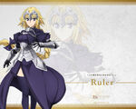 Ilustración wallpaper de Ruler en Fate/Apocrypha (A-1 Pictures).