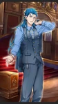 Heroic Spirit Formal Dress: Cú Chulainn (英霊正装: クー・フーリン?) in Fate/Grand Order, illustrated by Mata.