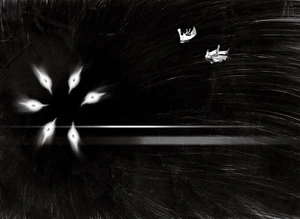 Gray và Waver gặp con thú sáu mắt.