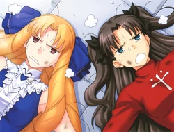 Rin Tohsaka Official Art Rin Tohsaka Type Moon Wiki Fandom rin tohsaka type moon wiki fandom