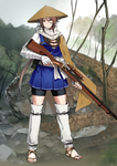 Segunda ascensión de Archer en Fate/Grand Order, ilustrado por Hideo Takenaka.