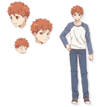 Shirou Character Sheet Emiya-san.png (196 КБ) Широ из Today's Menu for Emiya Family от UfotableВП, автор Токо Учимура.
