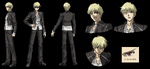 Studio DeenWP's character sheet of Gilgamesh in Fate/stay night: Unlimited Blade Works.