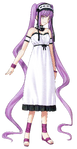 Stheno trong Fate/hollow ataraxia, minh họa bởi Takashi Takeuchi.