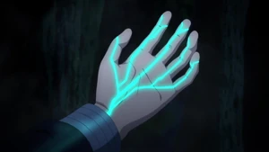 Shirou's Magic Circuits in his left hand.