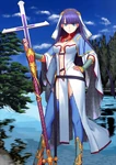 RiderMarthaStage1.jpg (391 KB) Rider Stage 1 in Fate/Grand Order, illustrated by Mineji Sakamoto.