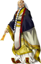 Caster Stage 2 in Fate/Grand Order, illustrated by Takeshi Kawaguchi.