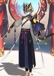 Segunda ascensión de Saber en Fate/Grand Order, ilustrado por Hou.