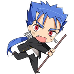 Lancer in Chibichuki!, illustrated by Hanabana Tsubomi.