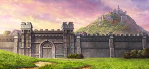 Sheffield from outside its walls.